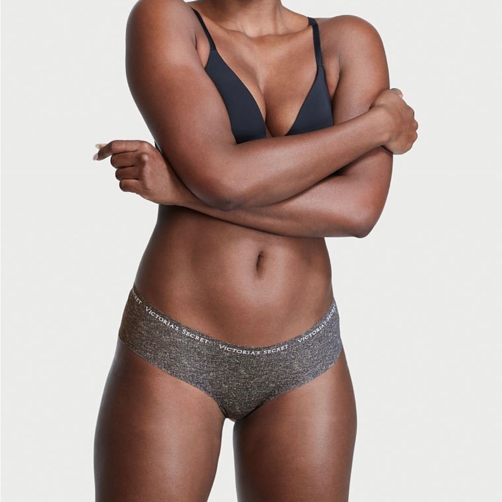 NWT Victoria Secret Panty - Black & Gray - Size L